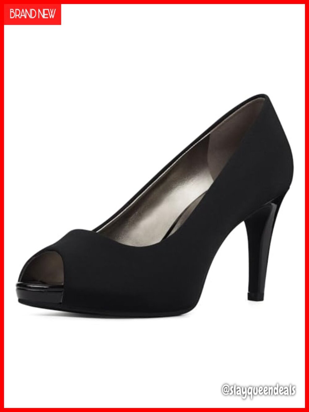 Peep Toe Pump with Slim Wrapped Stiletto Heel for Wedding Evening